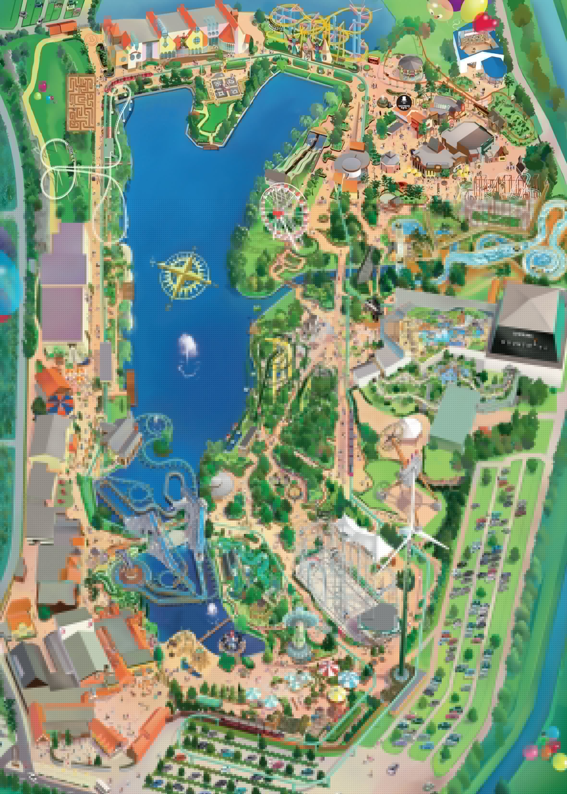 Bobbejaanland pretpark kaart - Pretpark Vergelijker.nl
