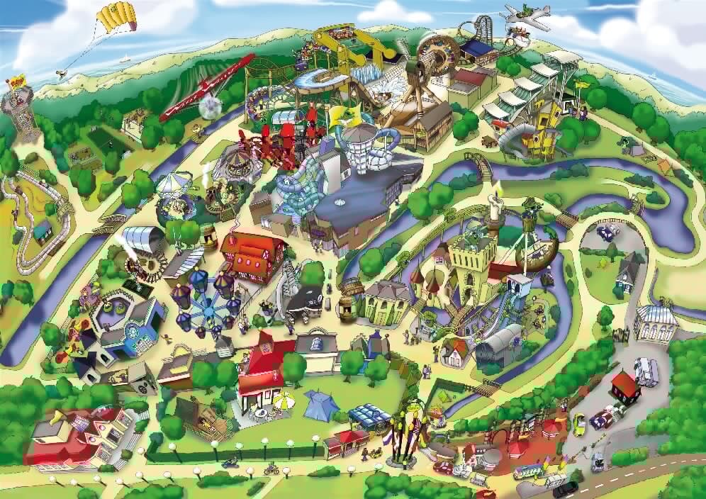 Duinrell - Park Plattegrond - Pretpark Vergelijker.nl