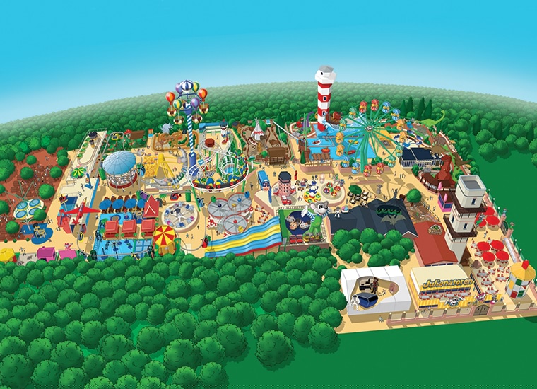 Julianatoren - pretpark - kaart - Pretpark Vergelijker.n