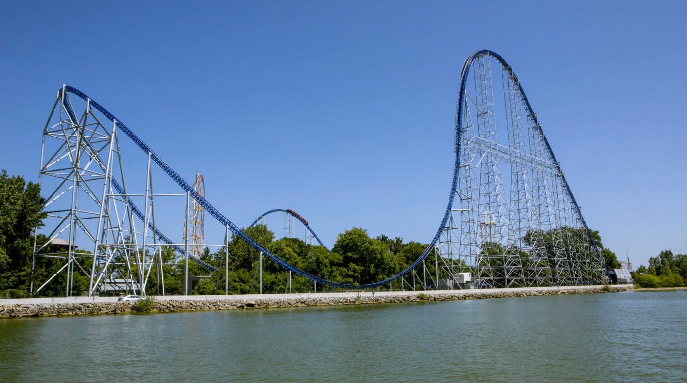 Snelste achtbanen ter wereld - Millennium Force - Pretpark vergelijker.nl