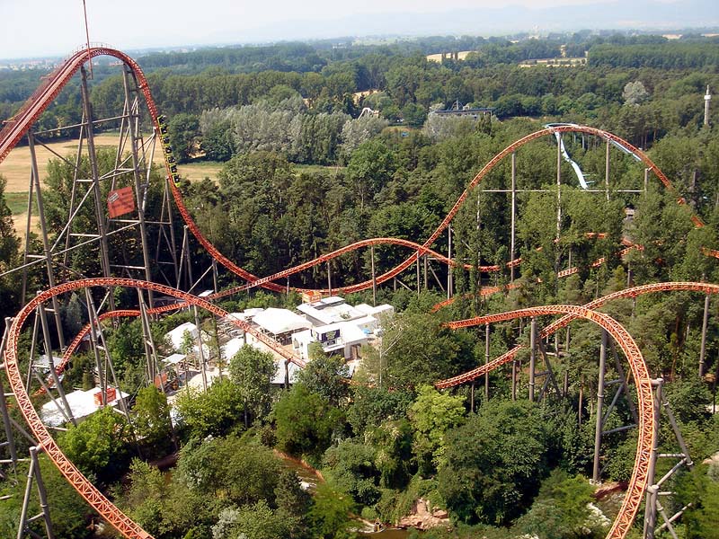 Snelste achtbanen van Europa - Expedition GeForce - Pretpark Vergelijker.nl