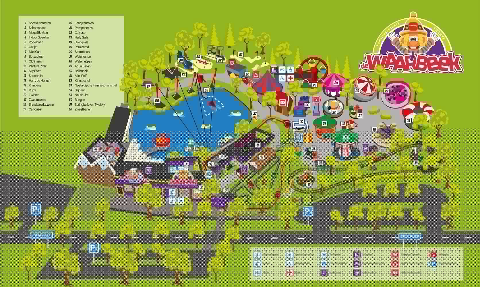 Waarbeek Plattegrond - Pretpark Vergelijker.nl