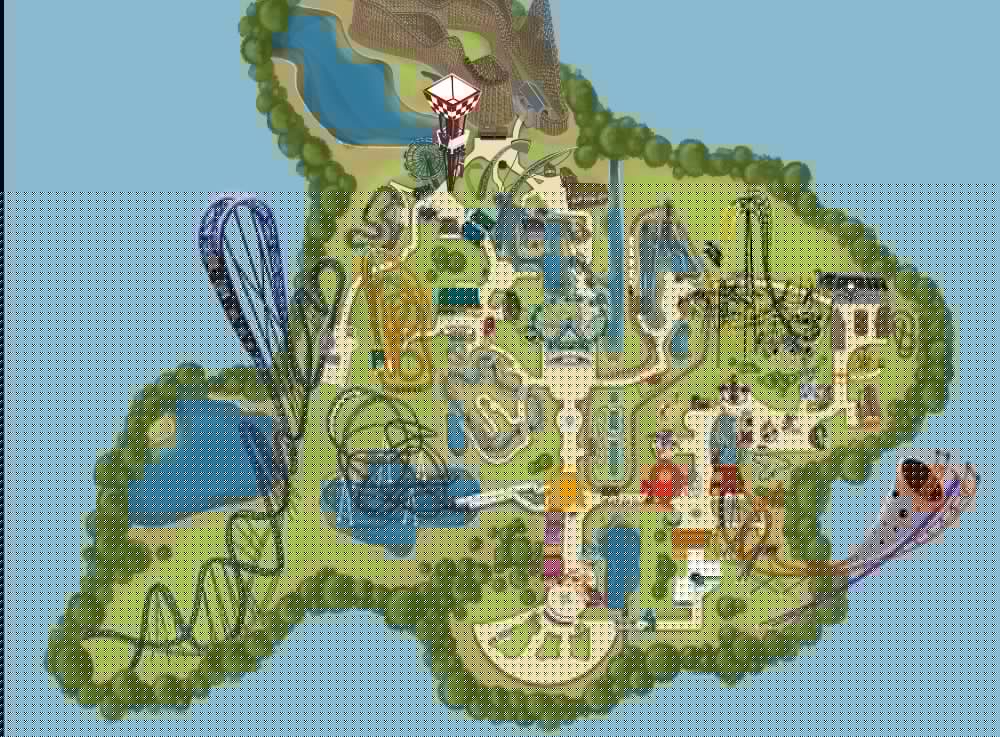 Walibi Holland - Park Plattegrond